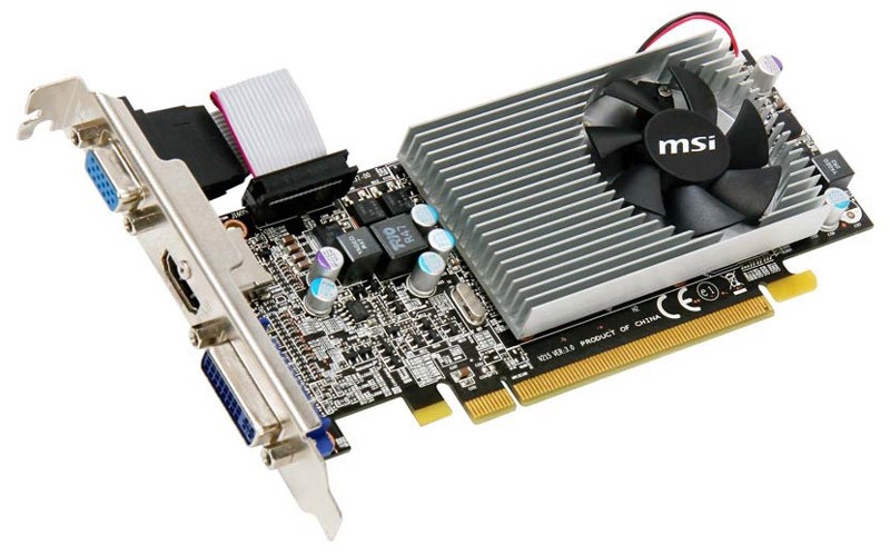  MSI PCI-E ATI VR5570-MD1G R5570 1024Mb DDR2 DVI+HDMI RTL