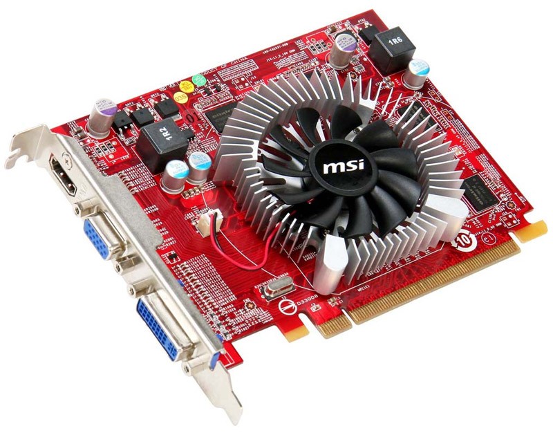  MSI PCI-E ATI VR5550-MD1G R5550 1024Mb DDR2 HDMI+DVI+CRT RTL