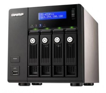  RAID- QNAP TS-459 Pro 1.6 GHz CPU Intel Atom D510  4    