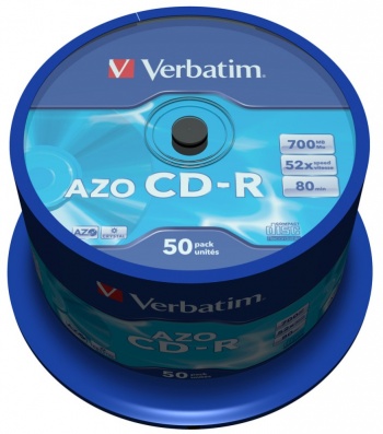  CD-R Verbatim 700Mb 48x DataLife+ Cake Box (50) 43343