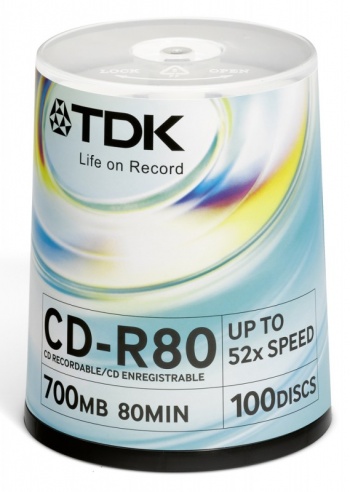  CD-R TDK 700Mb 52x Cake Box (100.)