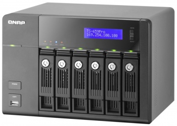  RAID- QNAP TS-659 Pro 1.6 GHz CPU Intel Atom D510  6    