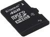   micro SDHC 4Gb class 4 Kingston + 2 adapters (SDC4/4GB-2ADP)