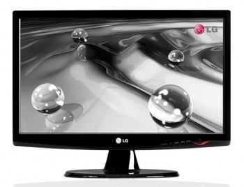  LG TFT 20" W2043T-PFV glossy-black 16:9 5ms DVI wide (Rus)