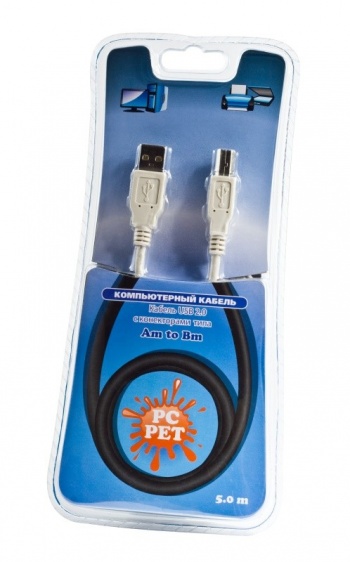   PC PET USB 2.0 Am-Bm 5m